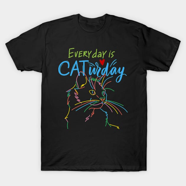 every day is caturday T-Shirt by soft and timeless